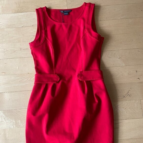 𝅺ARMANI Exchange Dress A/X Sz 2 NWOT Red - Picture 3 of 7